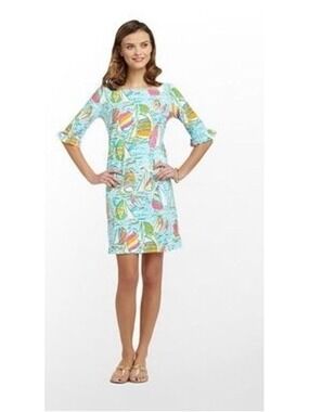 Lilly Pulitzer "You Gotta Regatta" print Dress Size XS (19” PTP)